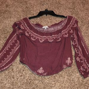 Off the shoulder blouse